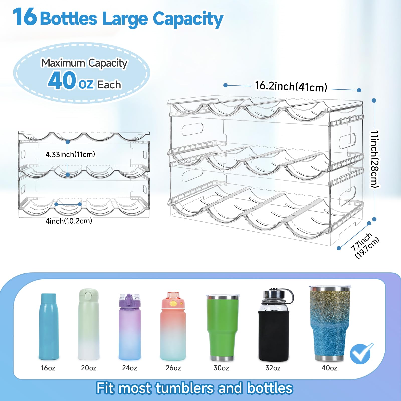 Amaoot material PET transparente, duradero y estable para almacenamiento seguro.