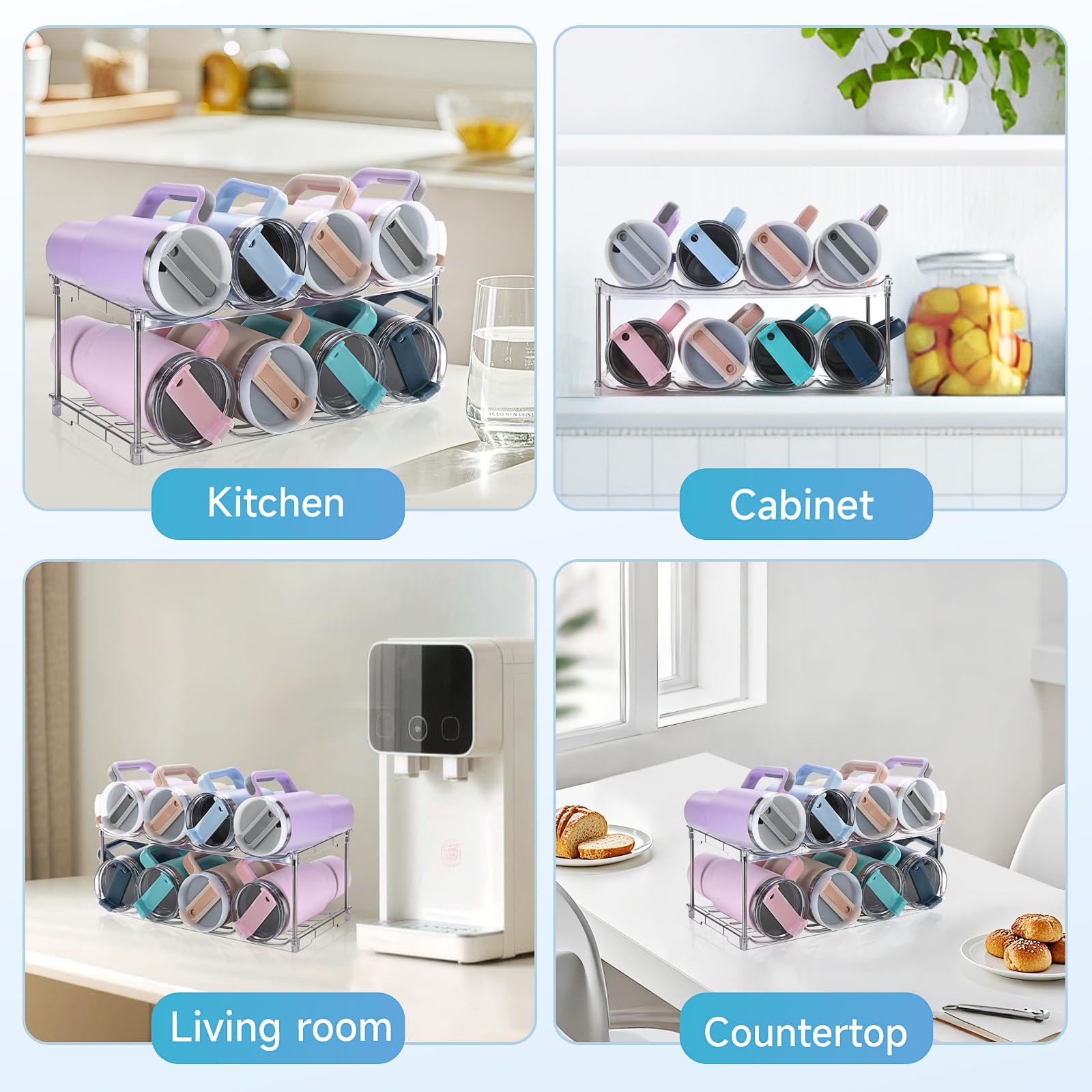 Organización vertical para maximizar espacio de la cocina con Amaoot.