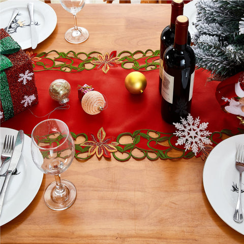 AMARED tamaño 15x69 pulgadas, encaja en mesas de comedor estándar para fiestas.