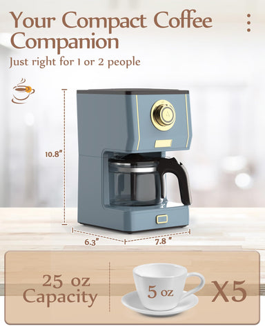 Indicador claro de nivel de agua de la cafetera Amaste para medir la cantidad.