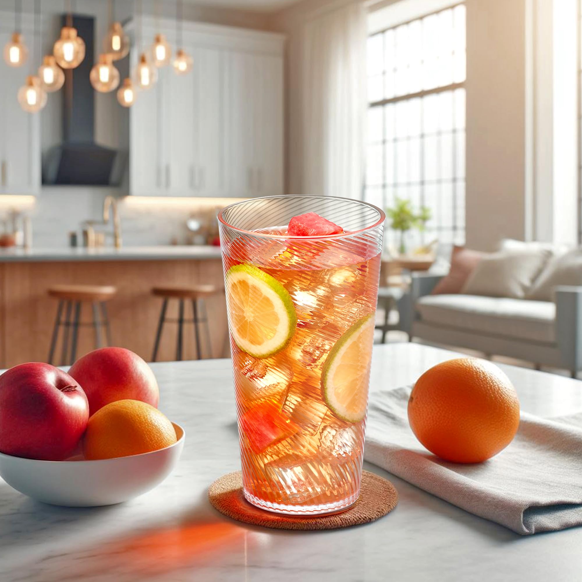 Vasos Amazing Abby Breeze apilables para ahorrar espacio.