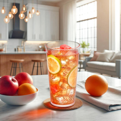 Vasos Amazing Abby Breeze apilables para ahorrar espacio.