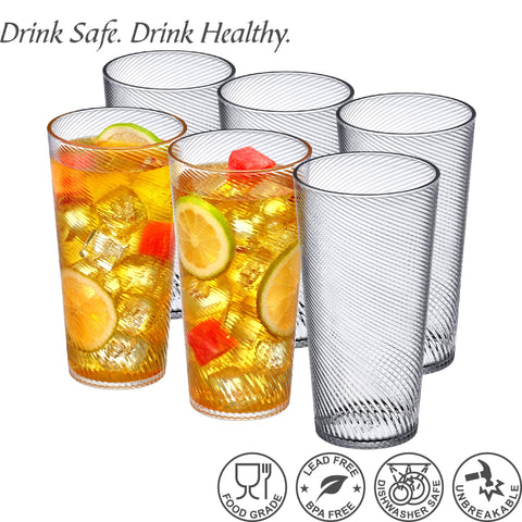 Vasos Amazing Abby Breeze libres de BPA para bebidas seguras.