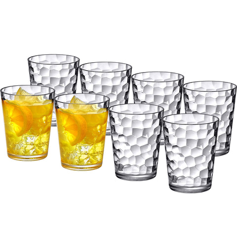 Vasos Iceberg de 10 oz de Amazing Abby, transparentes, ideales para bebidas frías.