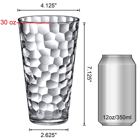 Amazing Abby Iceberg 30 oz: vaso apilable para reuniones al aire libre