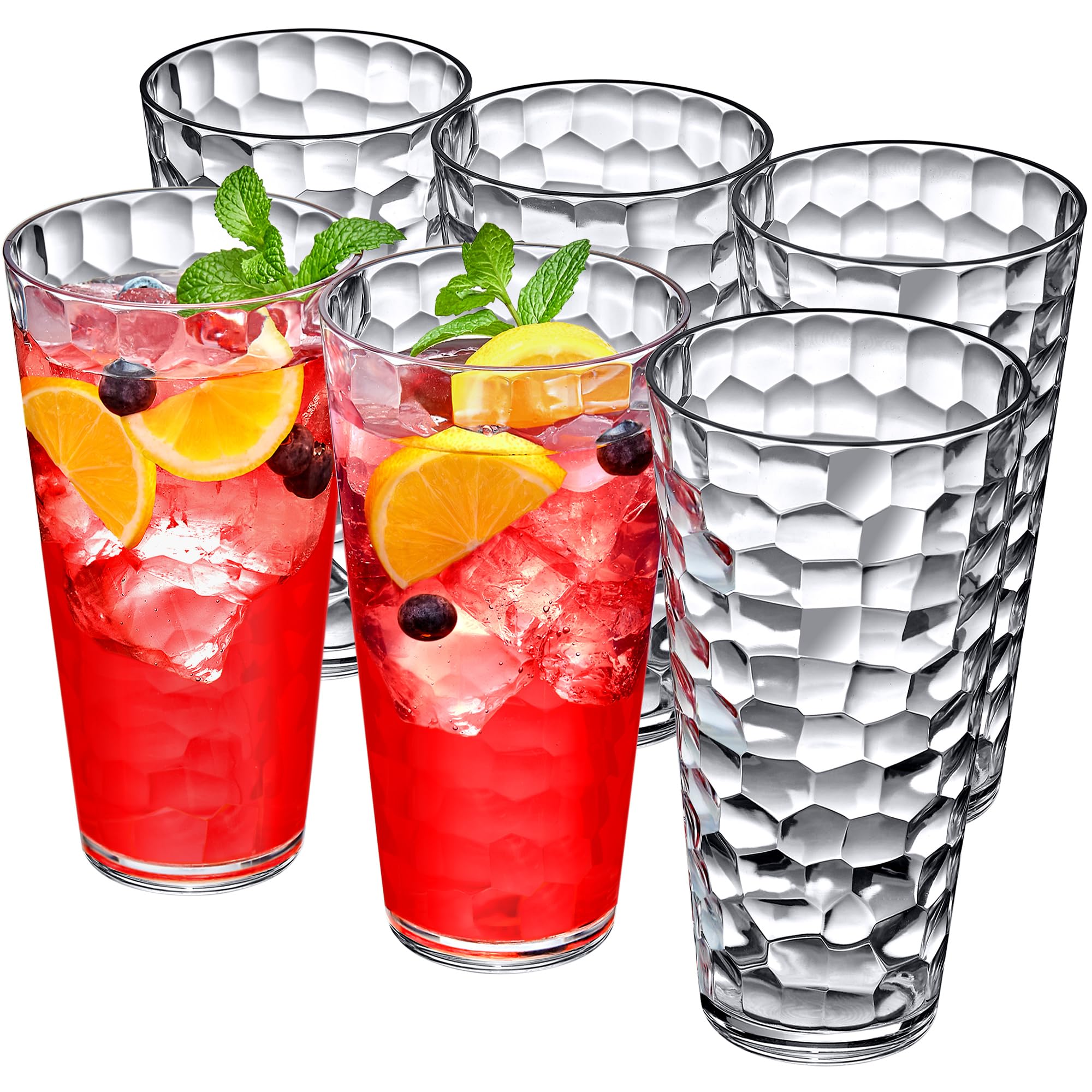 Amazing Abby Iceberg 30 oz: vaso de plástico claro para bebidas frías diarias