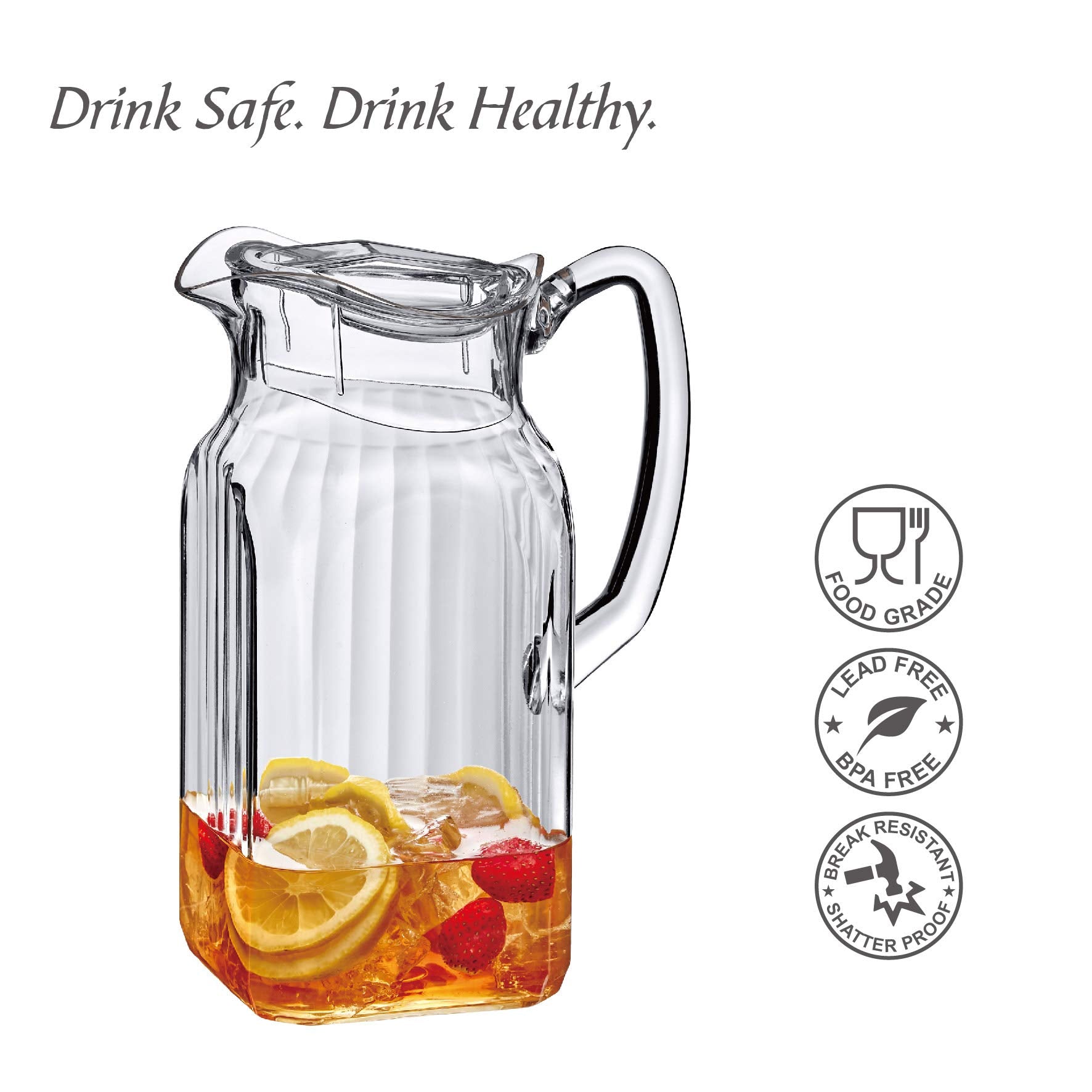 Amazing Abby Quadly Bandly, jarra de gran capacidad 64 onzas para bebidas en grupo