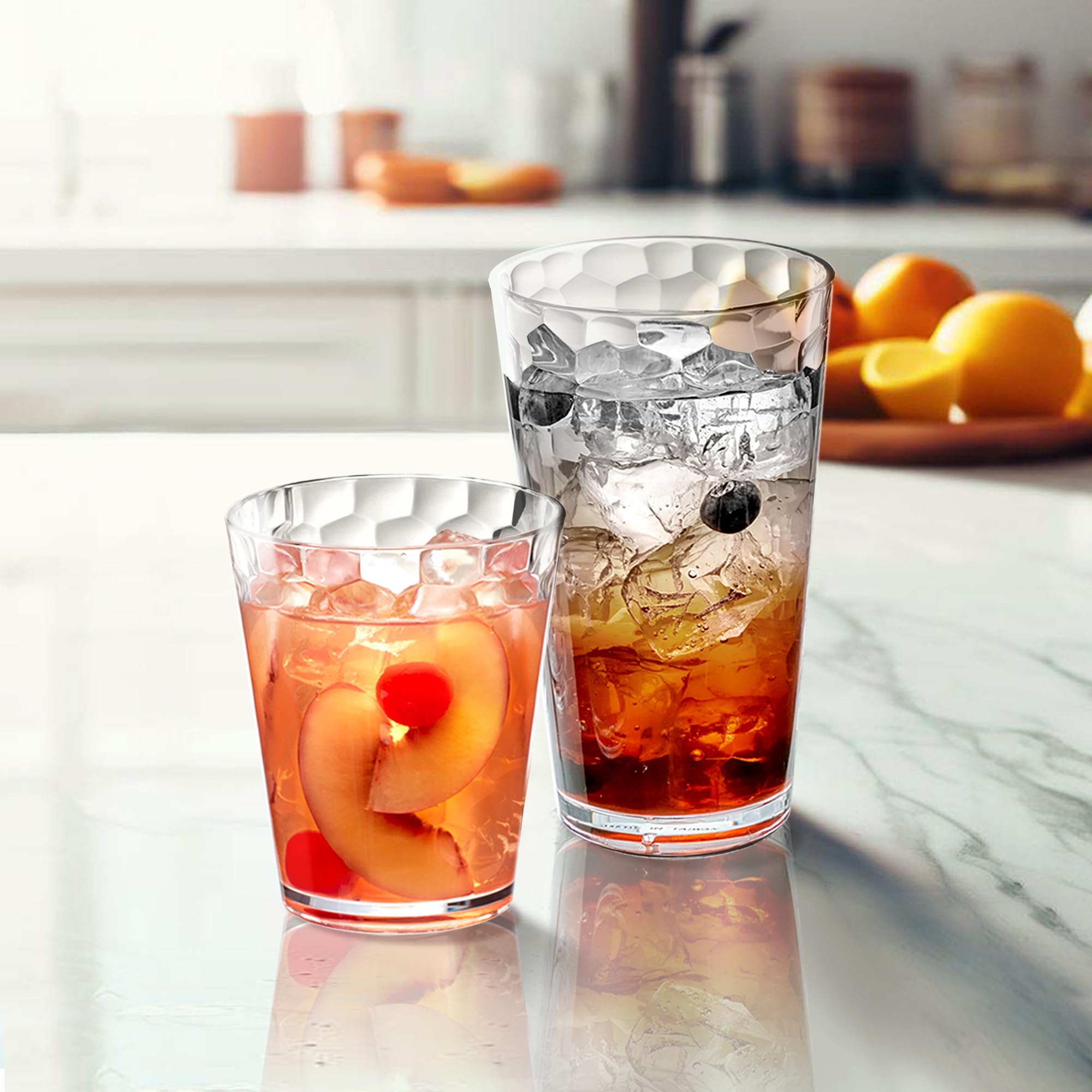 Amazing Abby apilables: vasos plásticos duraderos para servicio diario y fiestas.