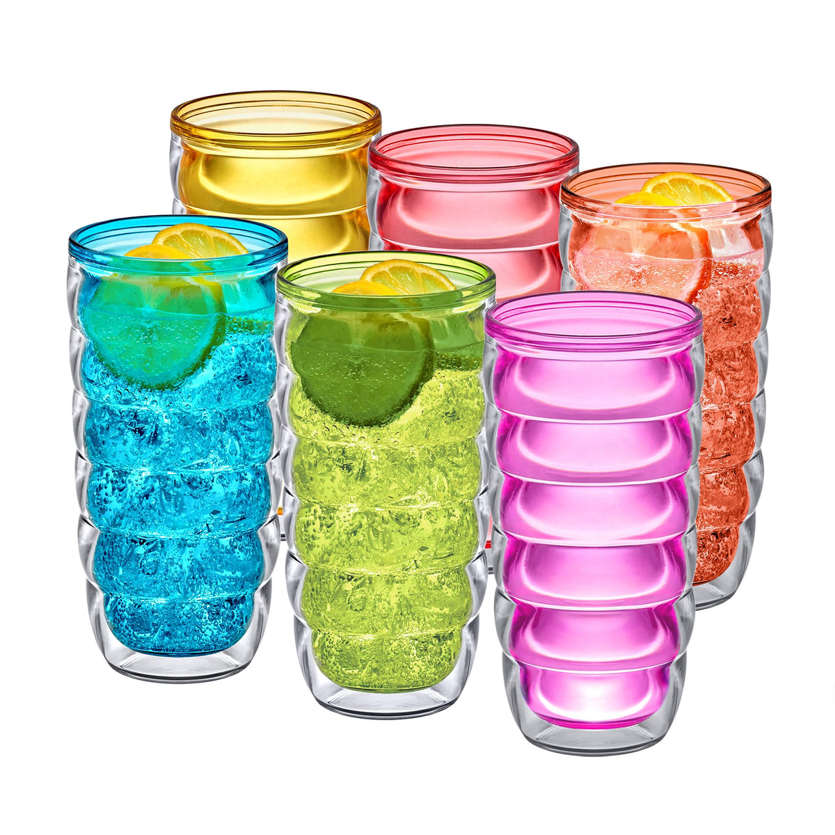Amazing Abby Arctic vaso aislante de doble pared para mantener tus bebidas frías.