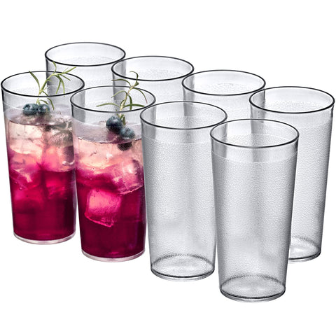 Amazing Abby Cafely copas claras apilables para ahorro de espacio y servicio eficiente