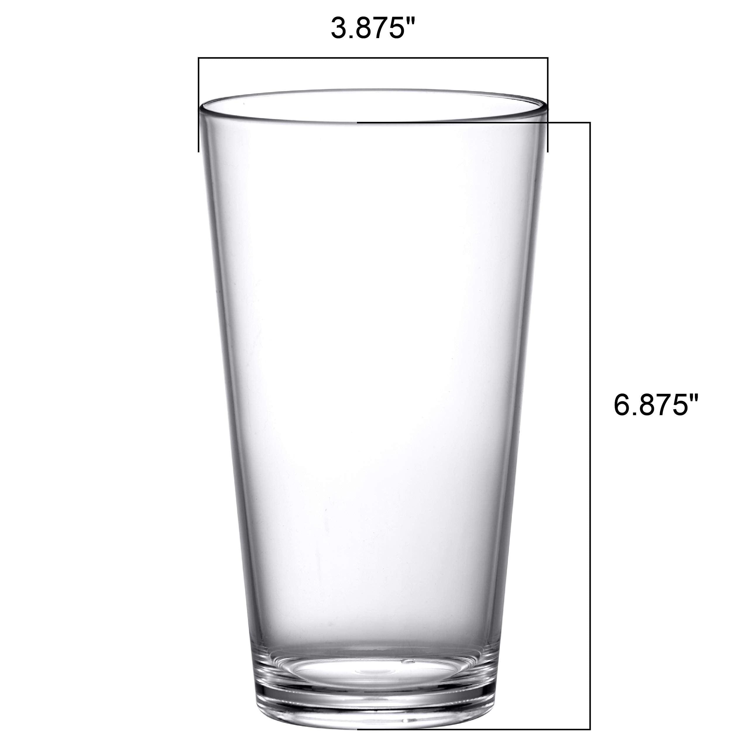 Vasos Amazing Abby Serenity para interiores y exteriores, perfectos para reuniones.