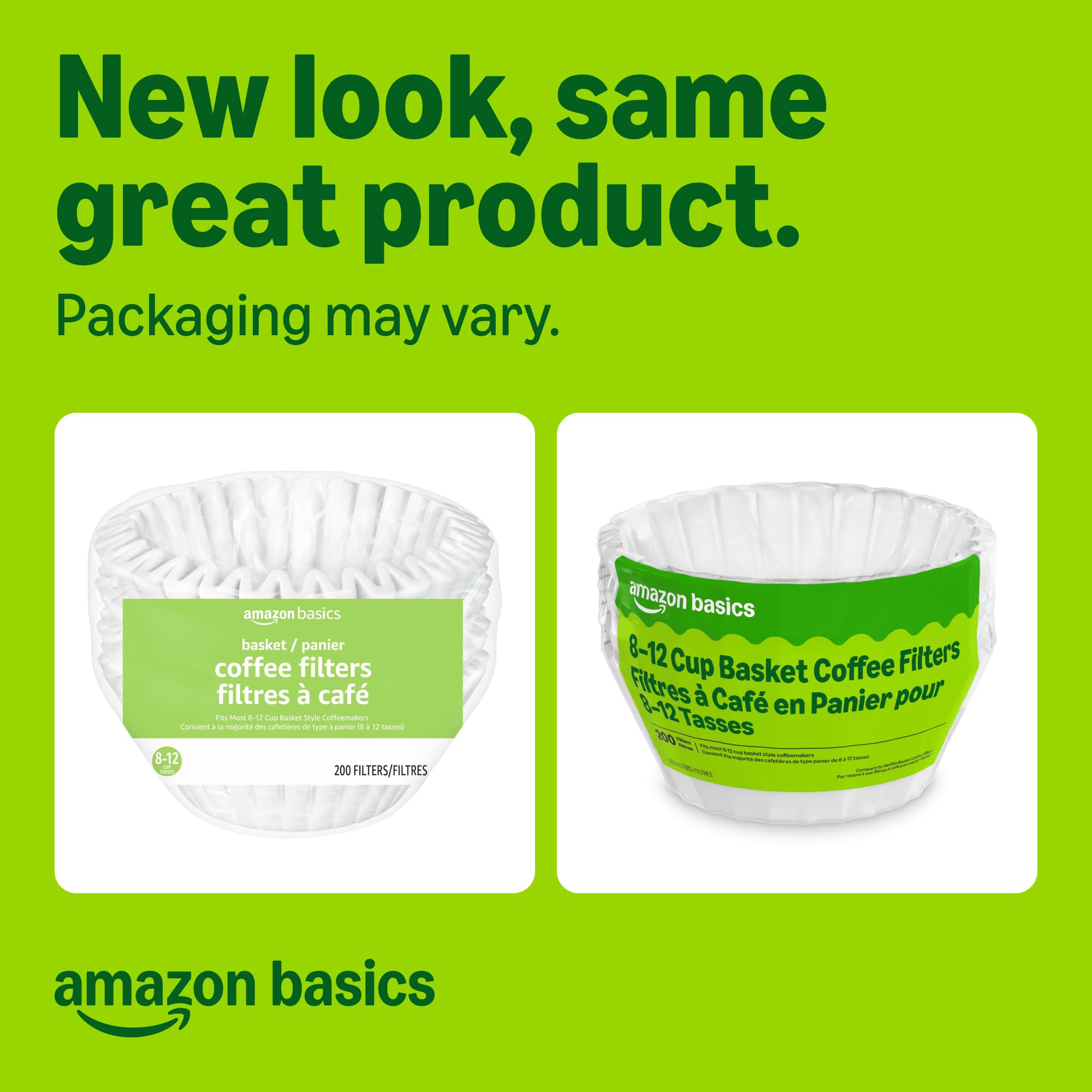 Amazon Basics detalle de textura del papel del filtro que refleja filtración fina y uniforme