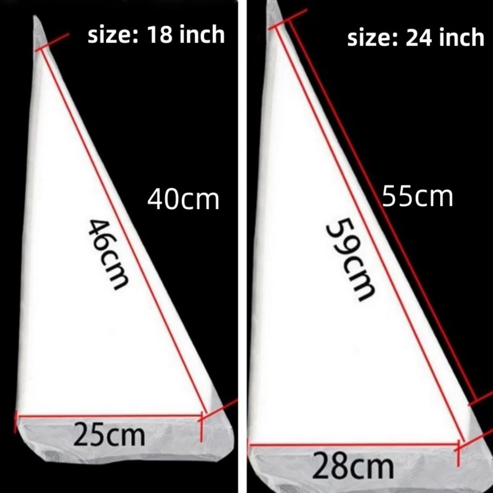 AMBESTAR bolsas 24 pulgadas duraderas para glaseado sin rupturas.