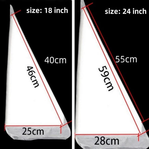 AMBESTAR bolsas 24 pulgadas duraderas para glaseado sin rupturas.