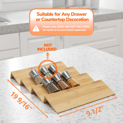 AMBIRD organizador de cocina compacto ideal para cajones o mostradores