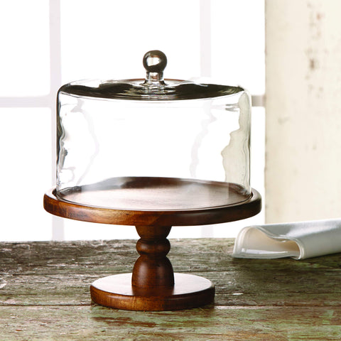 American Atelier Madera: base de madera estable para servir bocadillos y postres