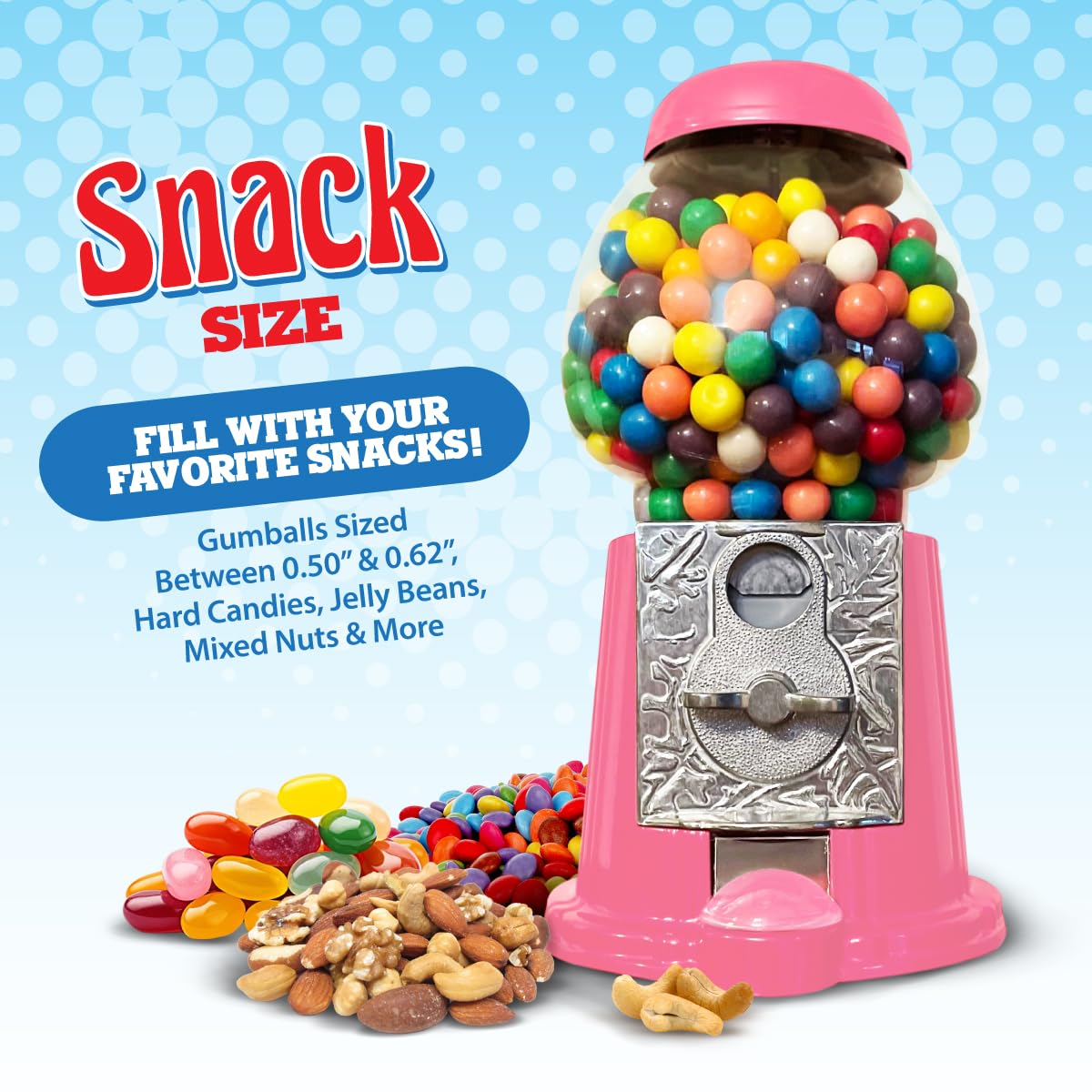 American Gumball Company: tapa con cerradura de la máquina, seguridad y estilo