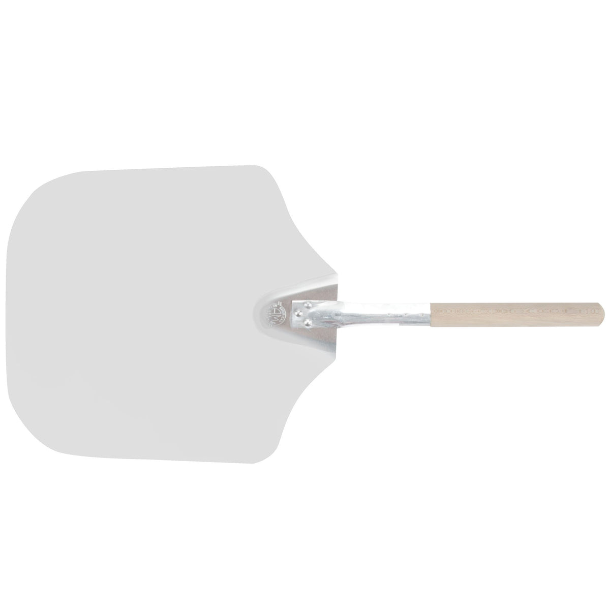 Pala para pizza de American Metalcraft con hoja de aluminio para pizzas grandes.