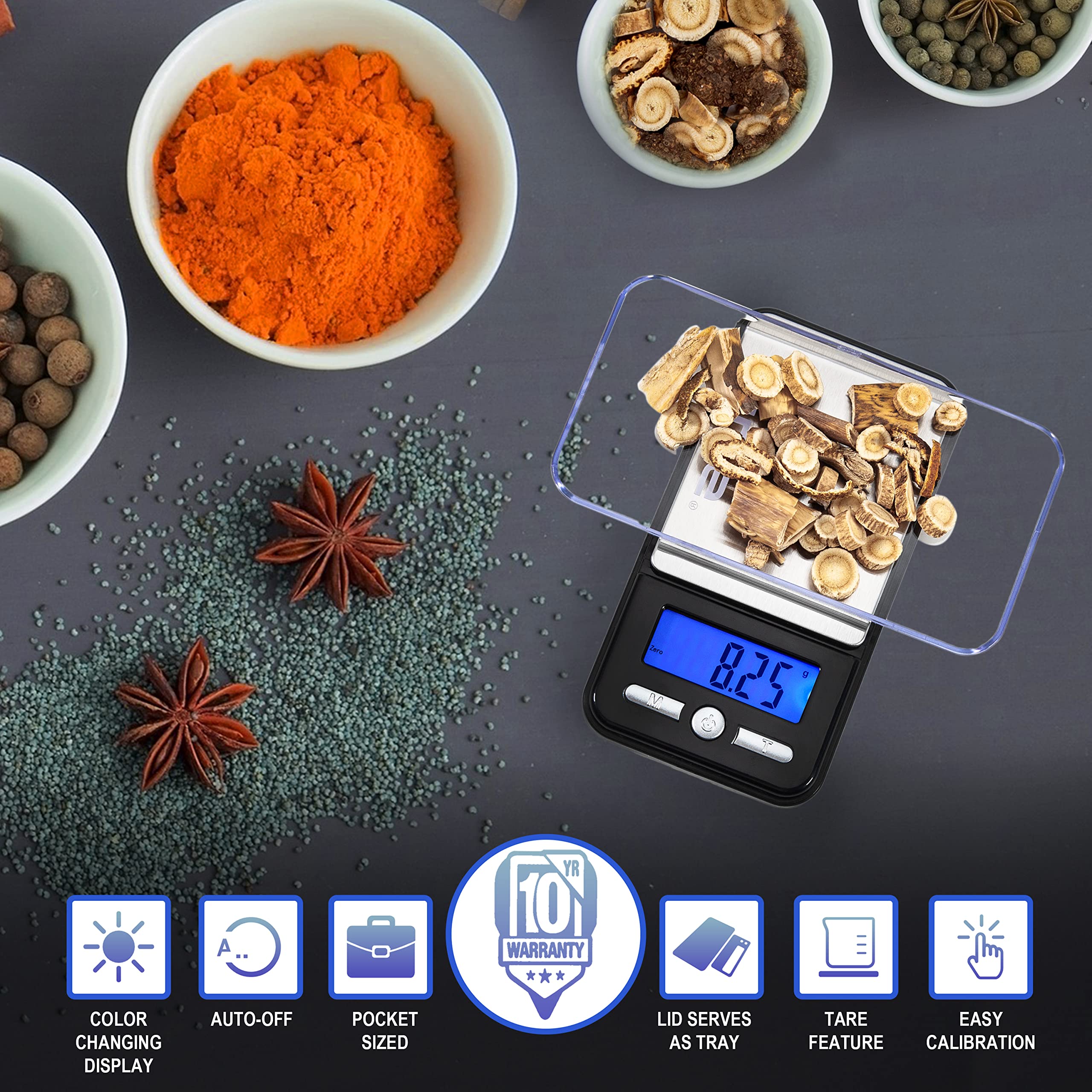 American Weigh Scales AC Series lectura estable en espacios de laboratorio y kits.