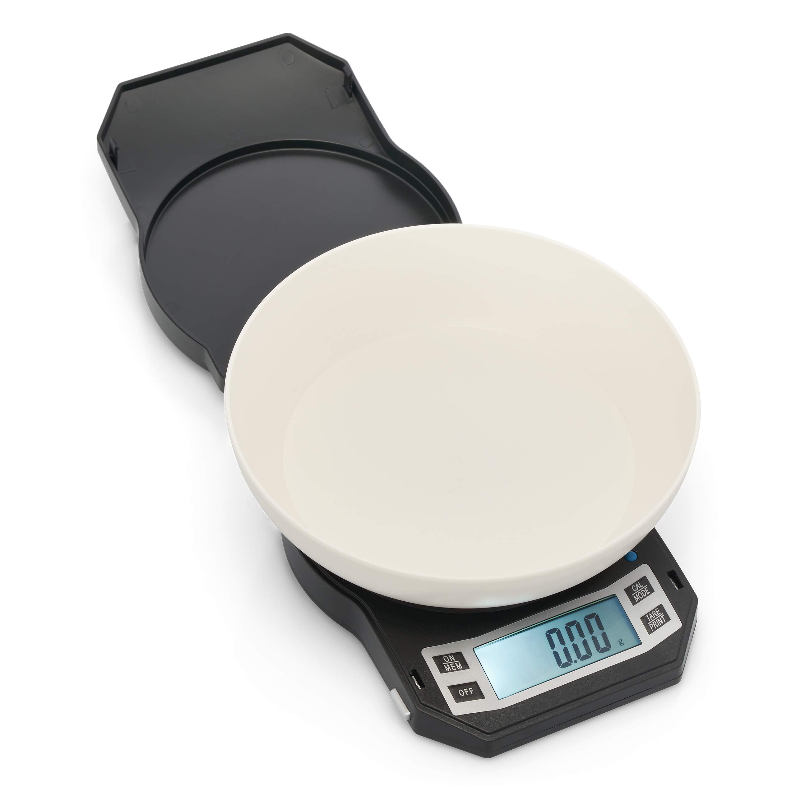 American Weigh Scales LB-501, pantalla LCD iluminada con apagado para ahorrar energía.