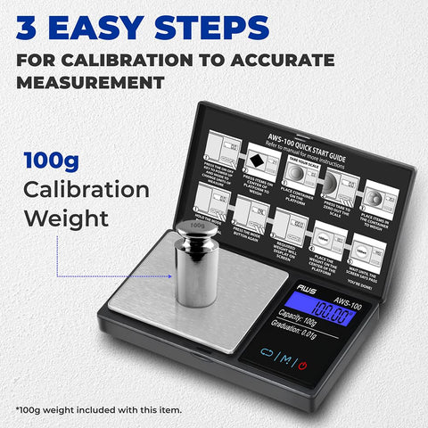 AMERICAN WEIGH SCALES balanza con pantalla-LCD clara para lectura rápida