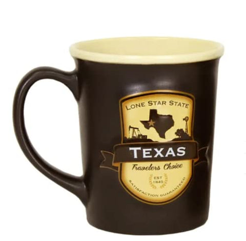 Americaware Texas Emblema cerámica dura, ideal para uso diario en casa o trabajo.