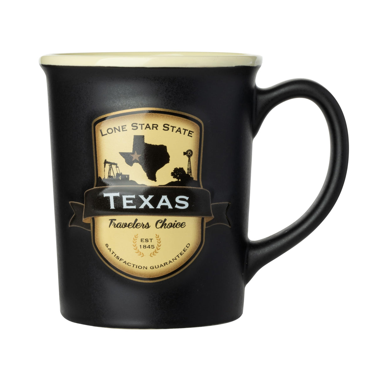 Americaware Texas Emblema taza 18oz, para café diario, resistente.