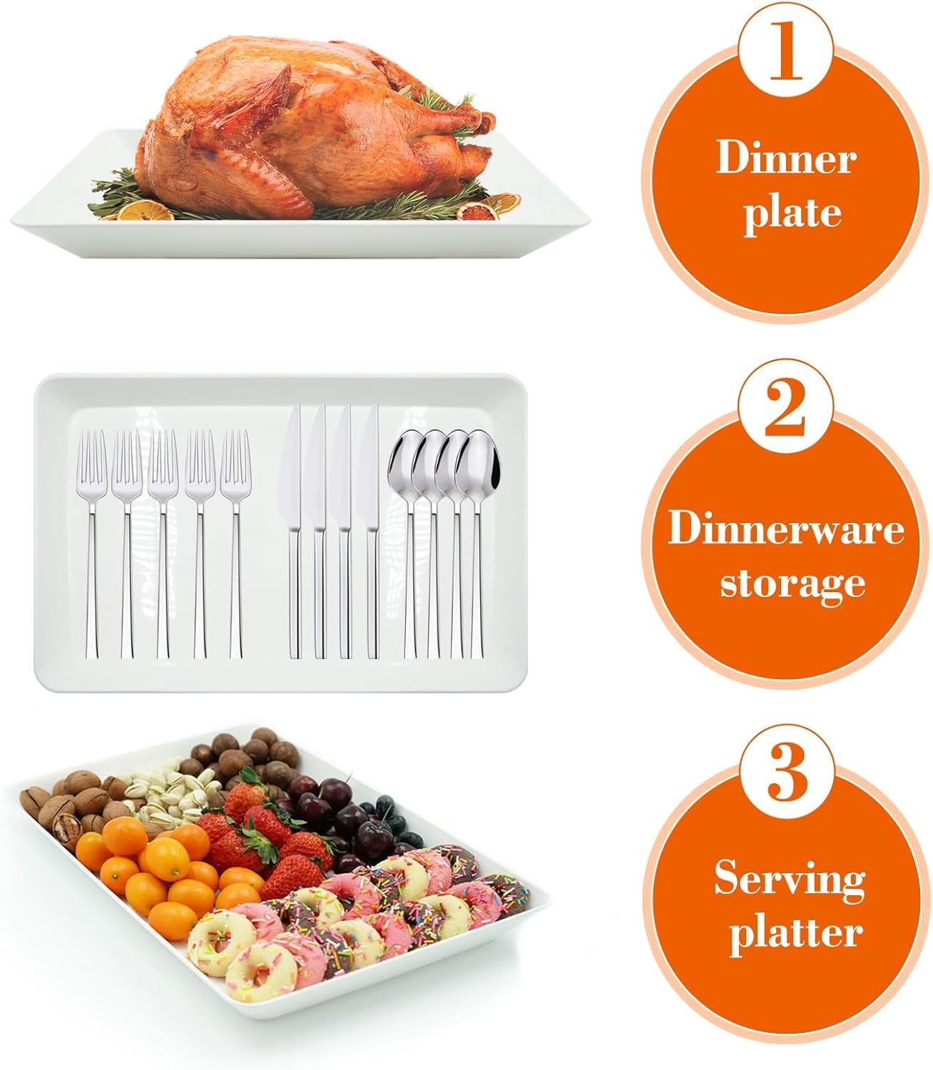 Bandeja AMGBZT para snacks, práctica y fácil de distribuir.