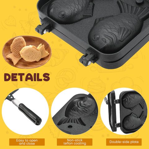 AMGSH diseño pez: presentación atractiva para meriendas y fiestas.