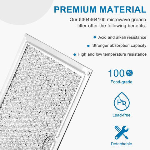 Filtro AMI PARTS compatible con Frigidaire y Electrolux para microondas