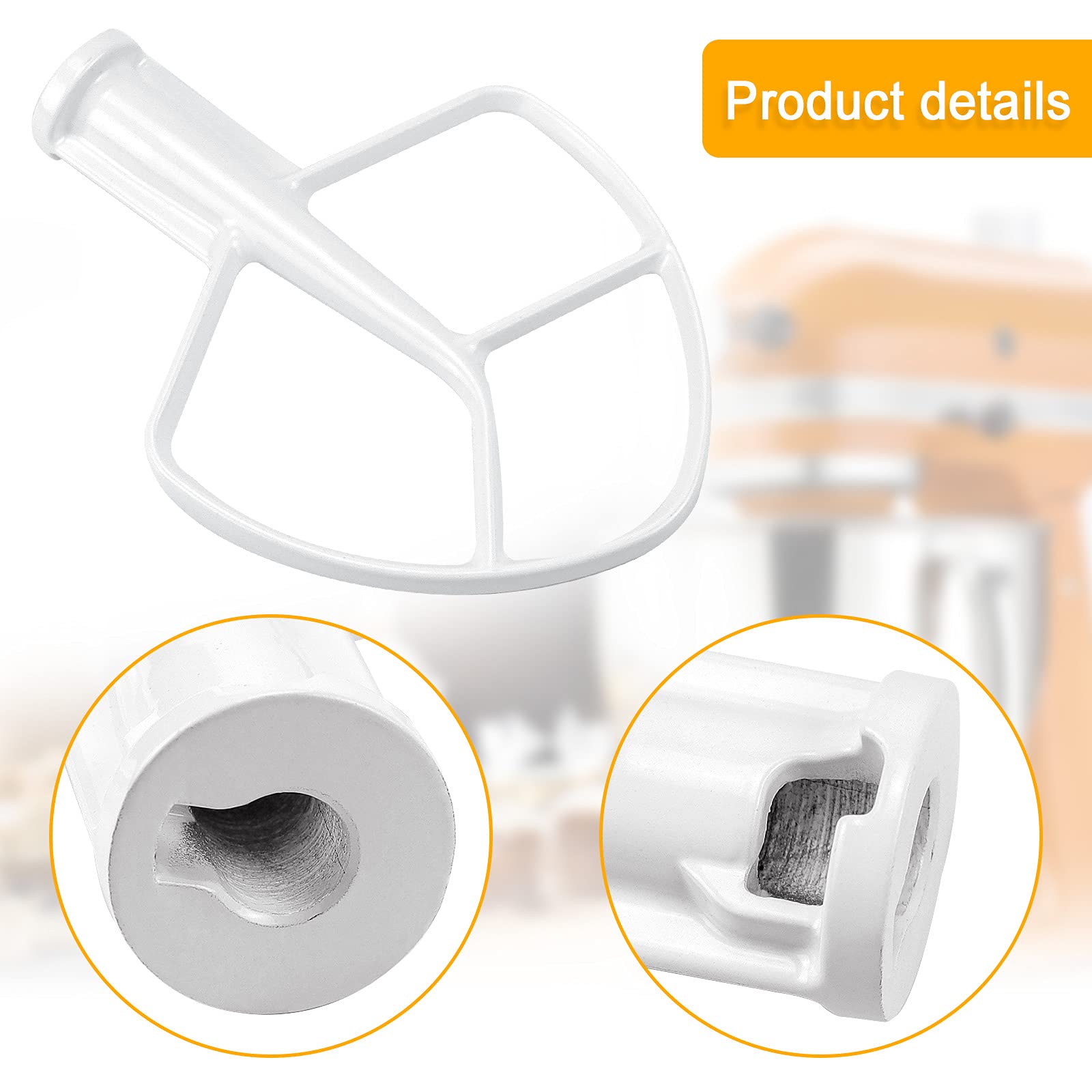 AMI PARTS K5AB batidora plana recubierta compatible con KSM5 para masas ligeras