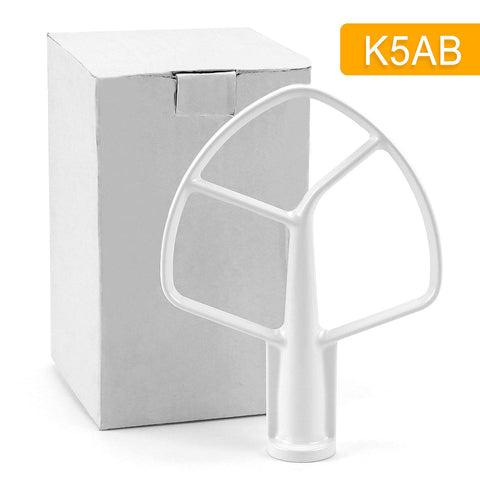 AMI PARTS K5AB batidora plana recubierta compatible con KSM50 para batidos