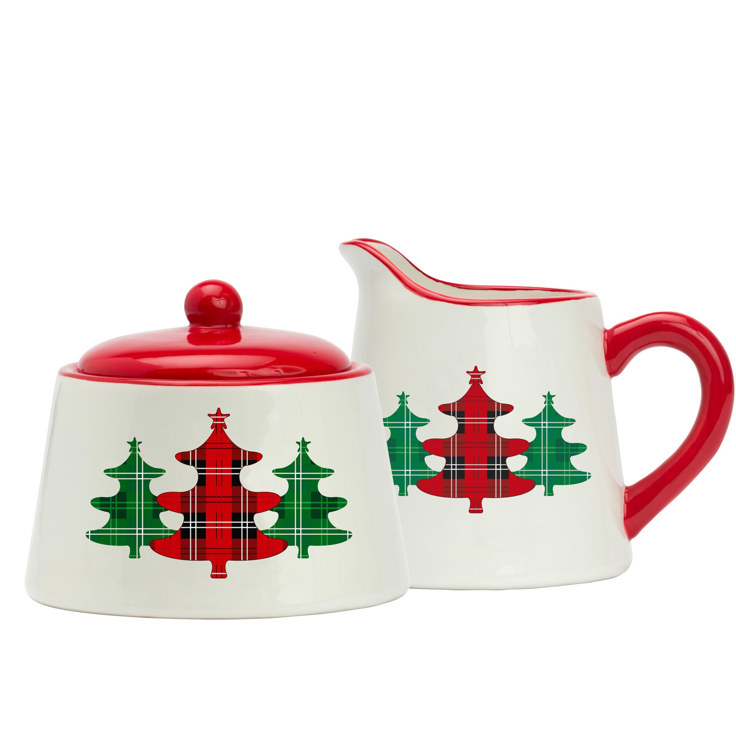 Amici Home jarra crema con motivo árbol navideño para servir sin goteos