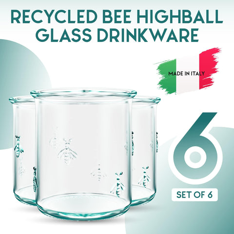 Vaso con relieve de abeja de Amici Home Regina DOF para textura elegante.