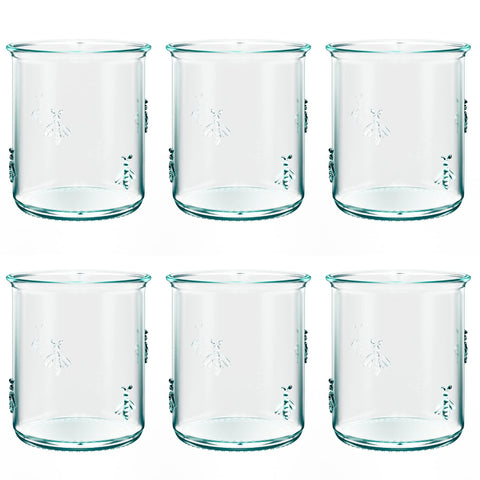Amici Home Regina DOF: vaso de vidrio reciclado verde para agua y jugos.