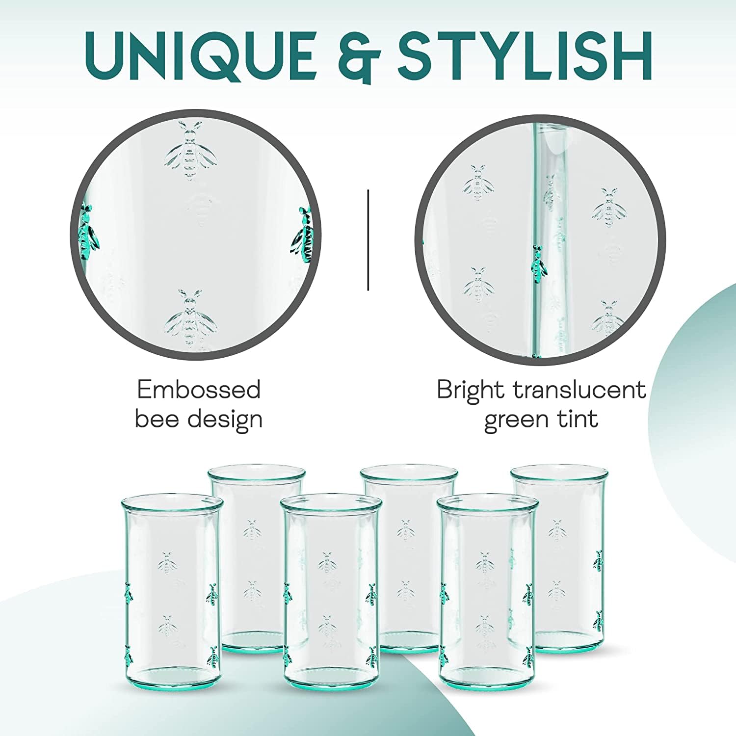 Amici Home Regina Hiball muestra un diseño de abeja en relieve visible.