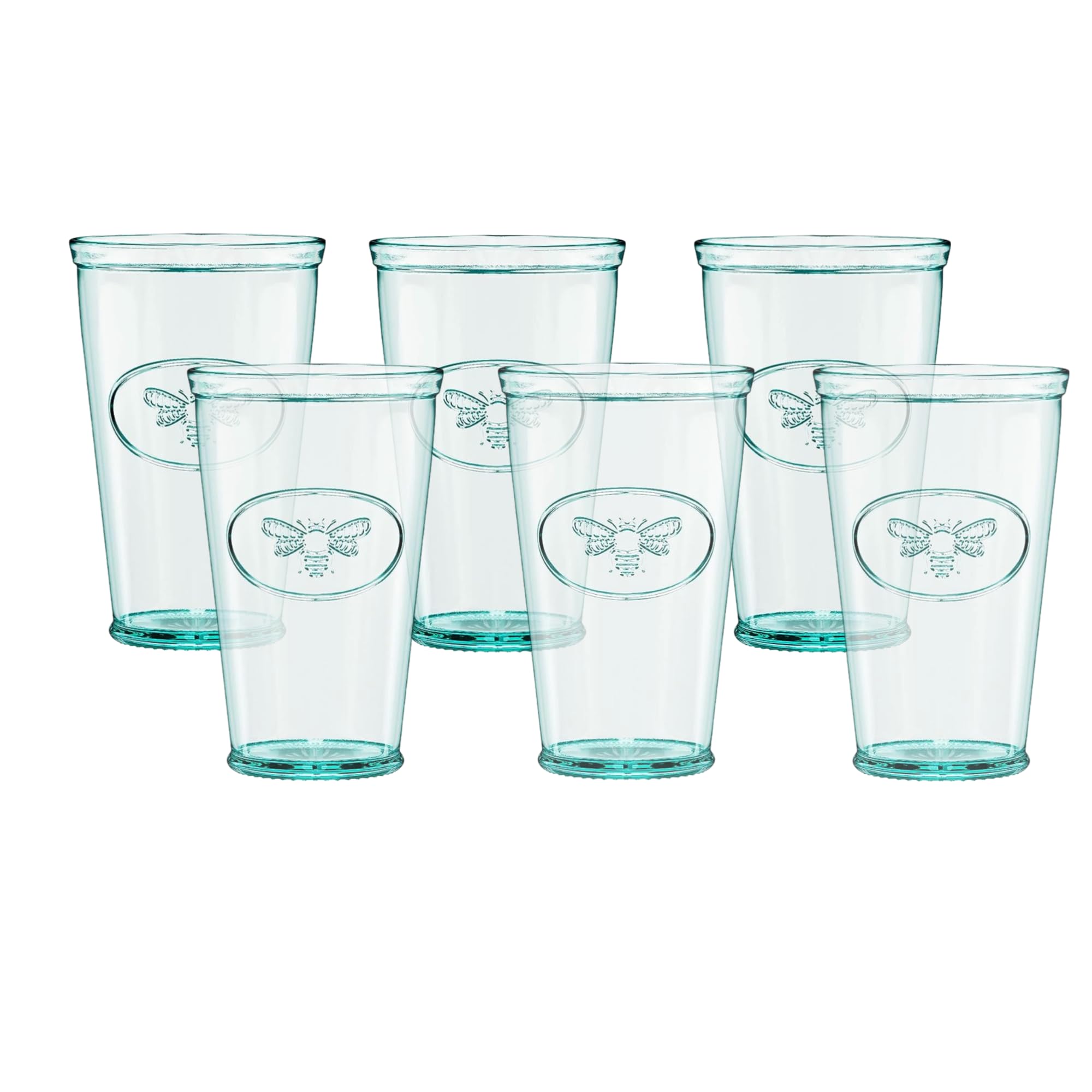 Amici Home Vaso Hiball abeja embossada en frente, ideal para bebidas frías en casa