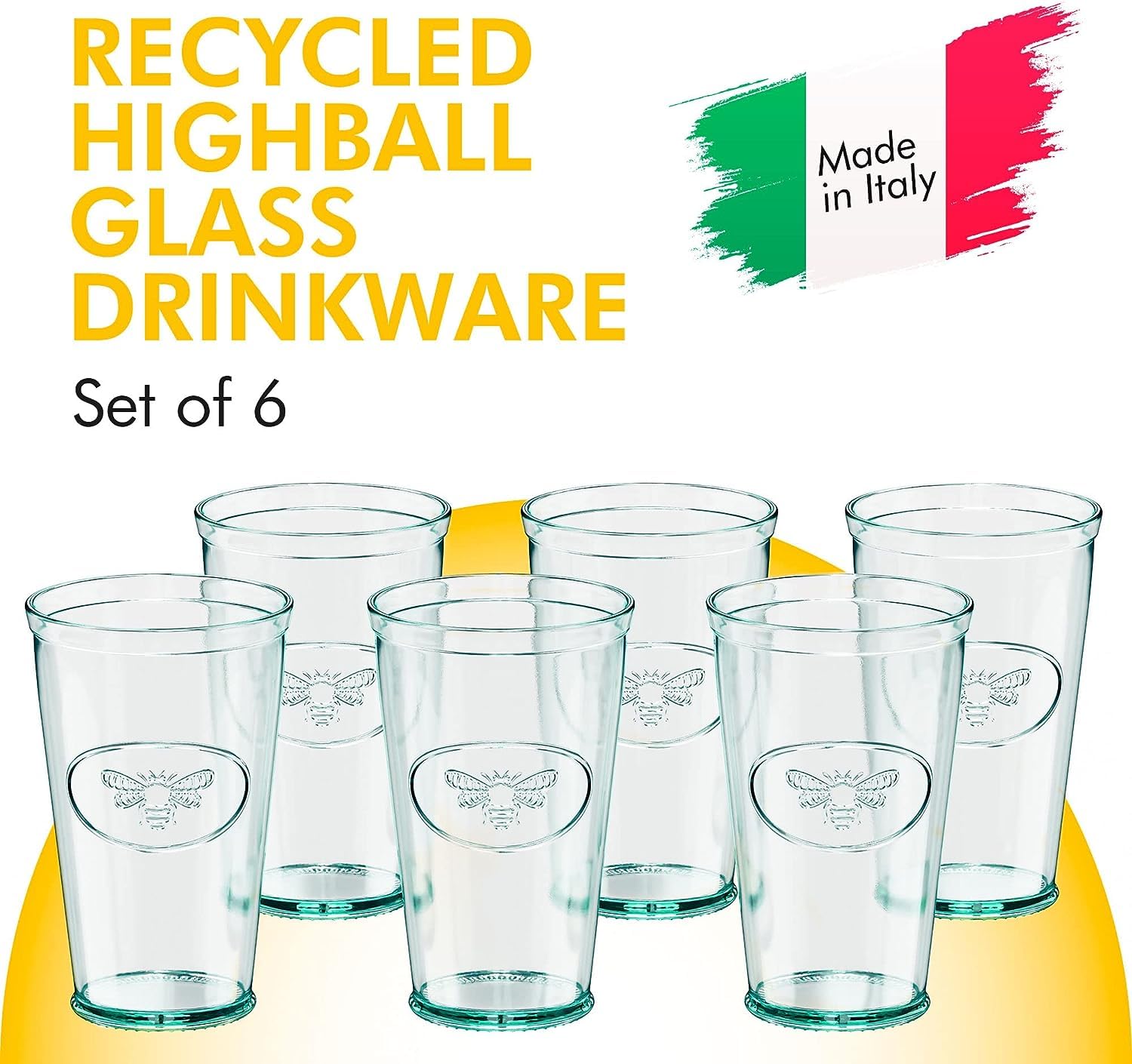 Conjunto de seis vasos hiball Amici Home para uso diario