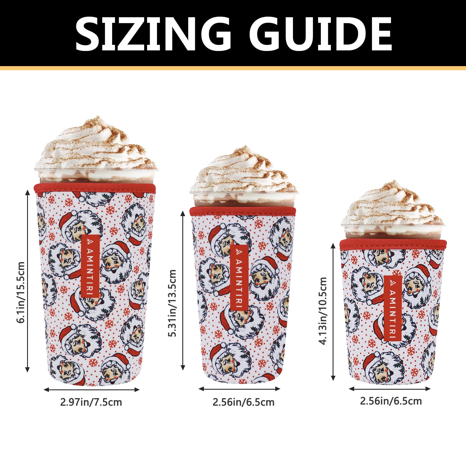 Amintiri funda de neopreno para 32 oz, ideal para bebidas grandes y carry-out.