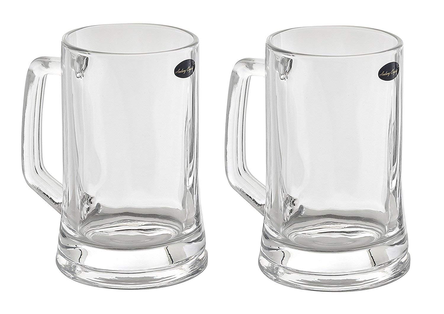 Jarra Amlong Crystal 12 oz para cerveza, estilo clásico y apta para lavavajillas
