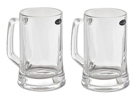 Jarra Amlong Crystal 12 oz para cerveza, estilo clásico y apta para lavavajillas