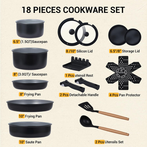 Conjunto Ammeloo ideal para camping y caravanas, fácil de limpiar.