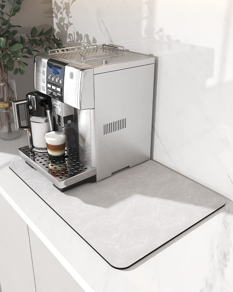 AMOAMI alfombrilla para café, bajo cafetera, evita manchas y derrames.