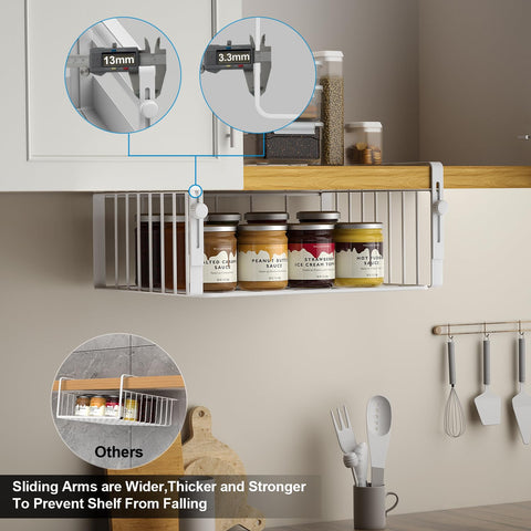 AmonHouseware brazos colgantes ajustables, se adaptan a diferentes gabinetes.