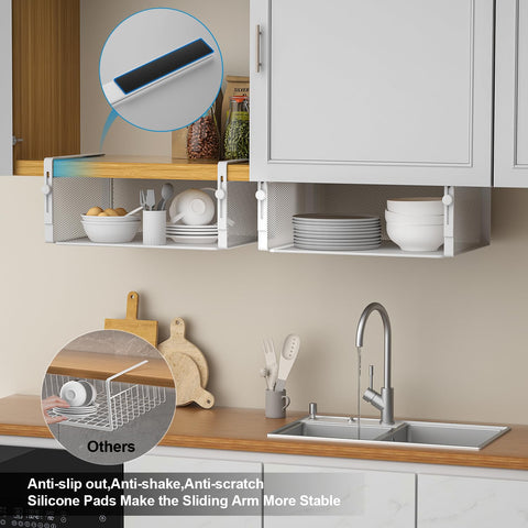 Dimensiones: 13.1 L x 10 W x 4.6 H pulgadas para estantes estándar