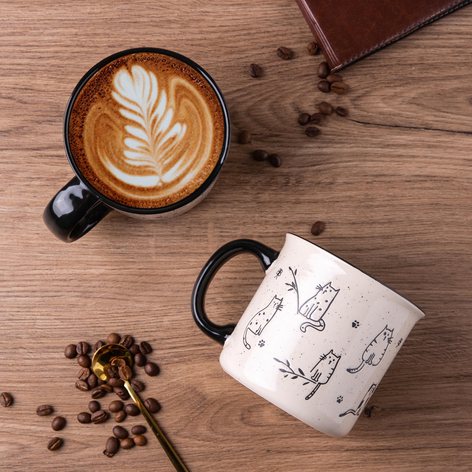 Asa grande de la taza AmorArc, agarre cómodo y seguro