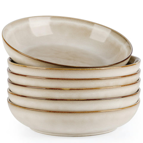Bol AmorArc de pasta 36 onzas, conjunto de 6, ideal para porciones familiares.