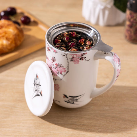 Taza AmorArc con capacidad de 18 onzas para infusión o café.