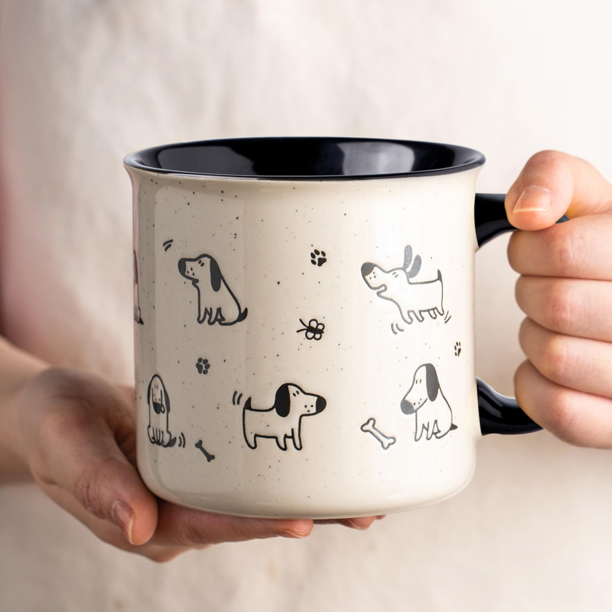 Conjunto AmorArc de tazas grandes para casa u oficina