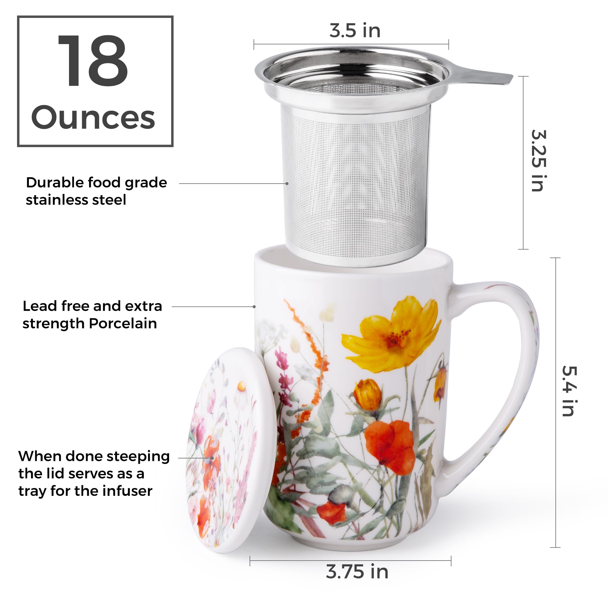 AmorArc infusor fino ideal para hojas sueltas y sabor limpio.